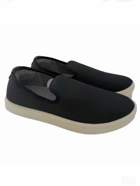 Allbirds Wool Lounger Black Size 9 Slip-On Sneakers Shoes Washable Support EUC